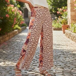 Free People Wide Leg Pull On Pants Women’s Size Medium (24” inseam)